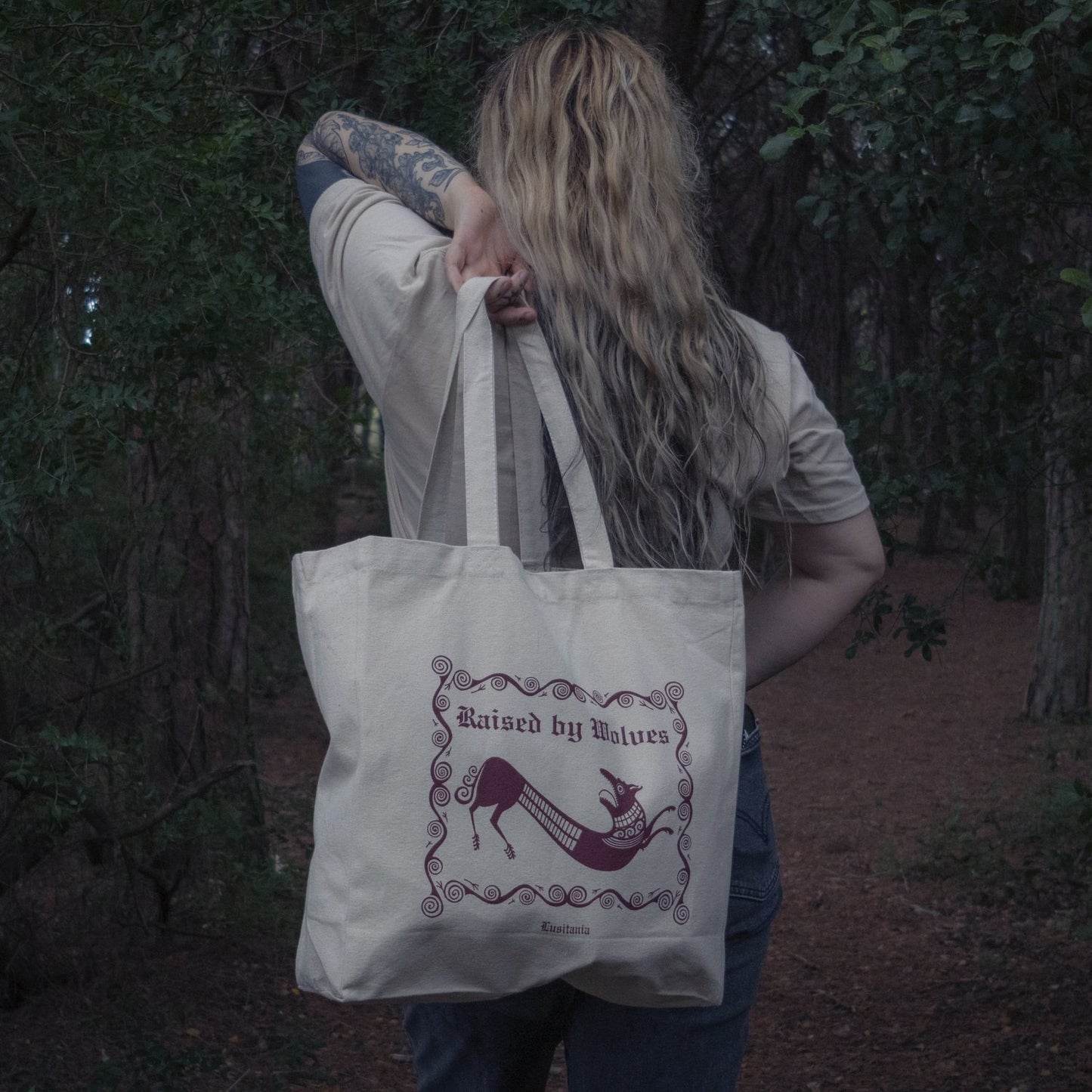 Raised by Wolves Totebag x Lusitania Tattoo