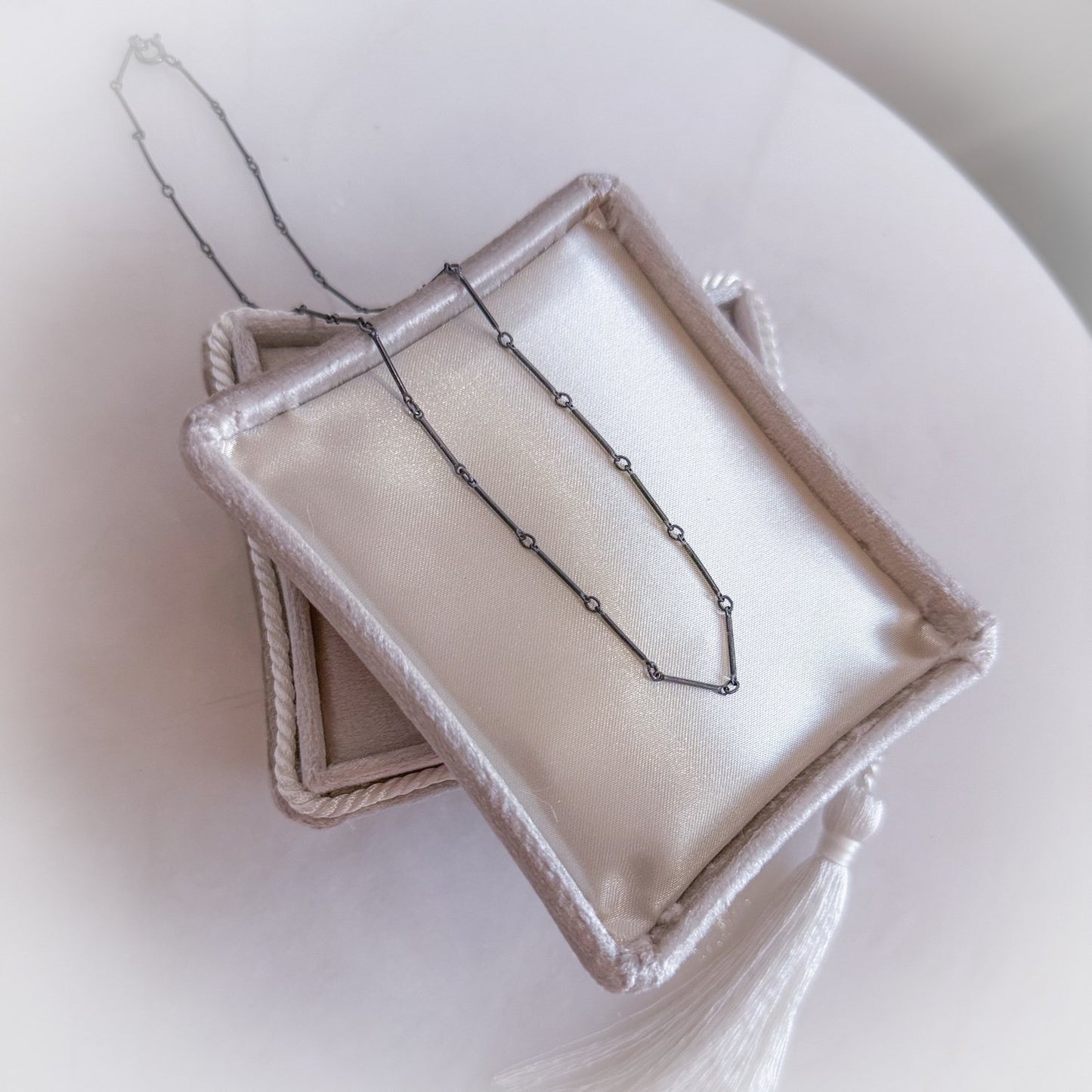 Large Bar Link Sterling Silver Chain