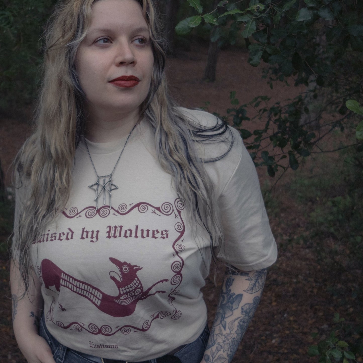 Raised by Wolves Tee x Lusitania Tattoo