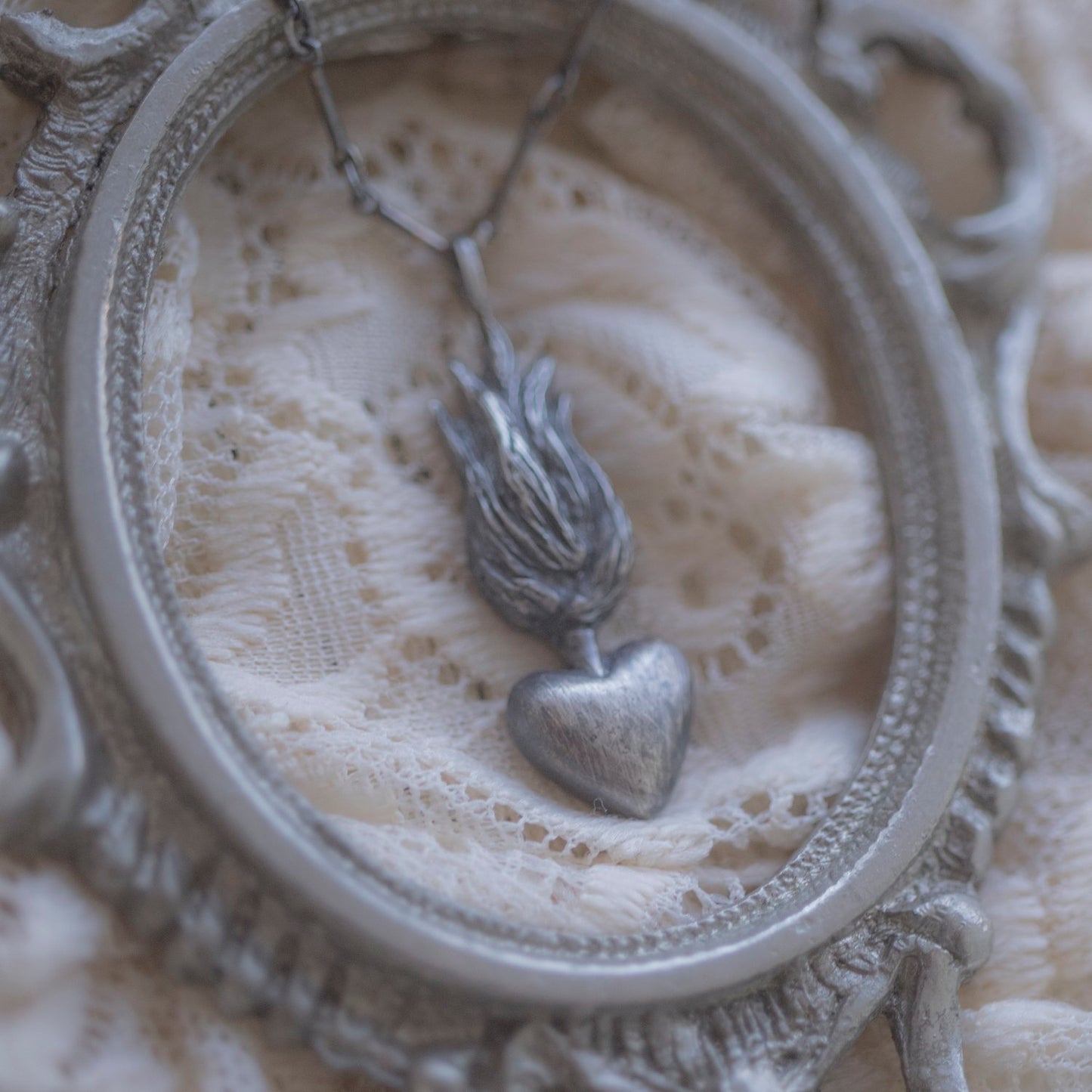 Burning Heart - Necklace - Made to Order