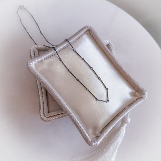 Large Bar Link Sterling Silver Chain