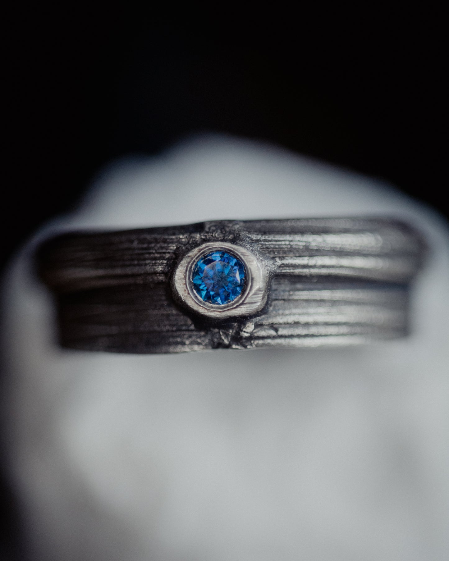 Blue Valentine - US 10.5 OOAK Ring - Ready to Ship